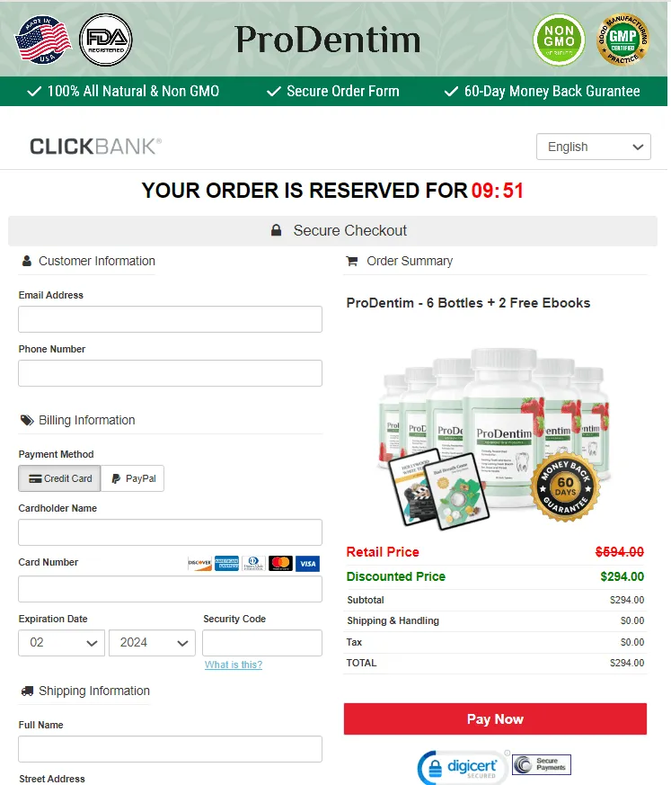 100% Secure Checkout - ClickBank Payment Gateway